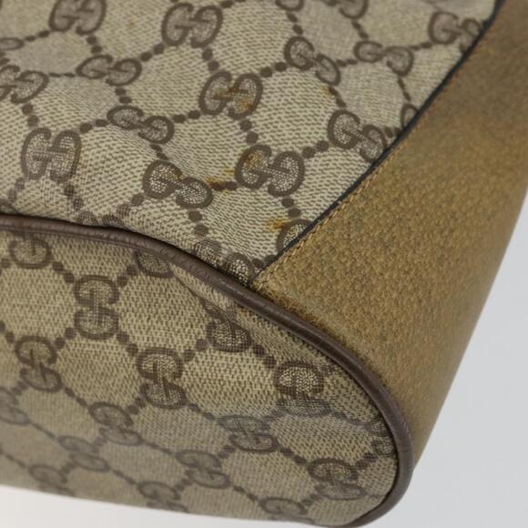 GUCCI GG Supreme Web Sherry Line Shoulder Bag PVC Beige 14 02 034 Auth 143349 - Picture 15 of 16